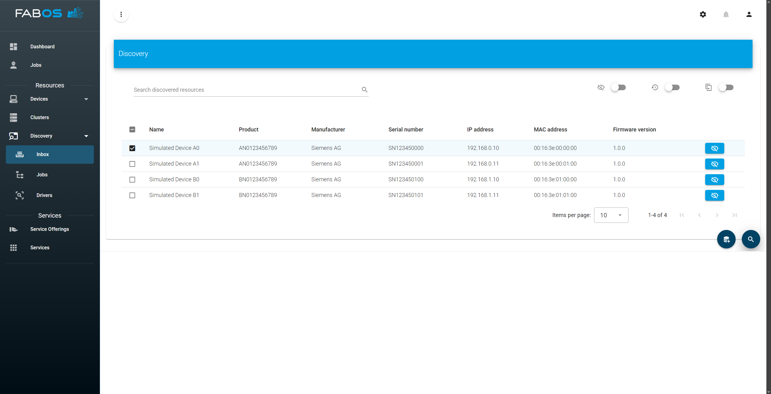 Add Discovered Device